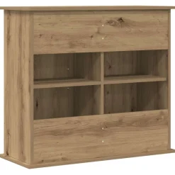 vidaXL Aquariumstandaard Artisan Eikenhout 81x36x73 cm Bewerkt Hout