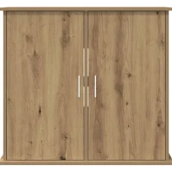 vidaXL Aquariumstandaard Artisan Eikenhout 81x36x73 cm Bewerkt Hout