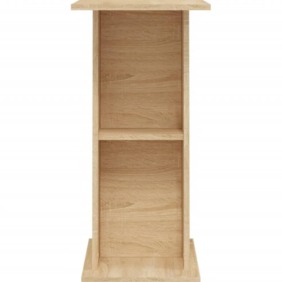 vidaXL Aquariumstandaard Sonoma Eiken 60,5x36x72,5 cm Bewerkt Hout