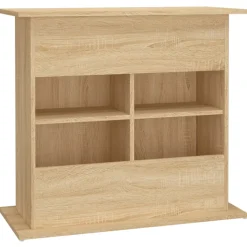 vidaXL Aquariumstandaard Sonoma Eiken 81x36x73 cm Bewerkt Hout