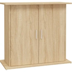 vidaXL Aquariumstandaard Sonoma Eiken 81x36x73 cm Bewerkt Hout