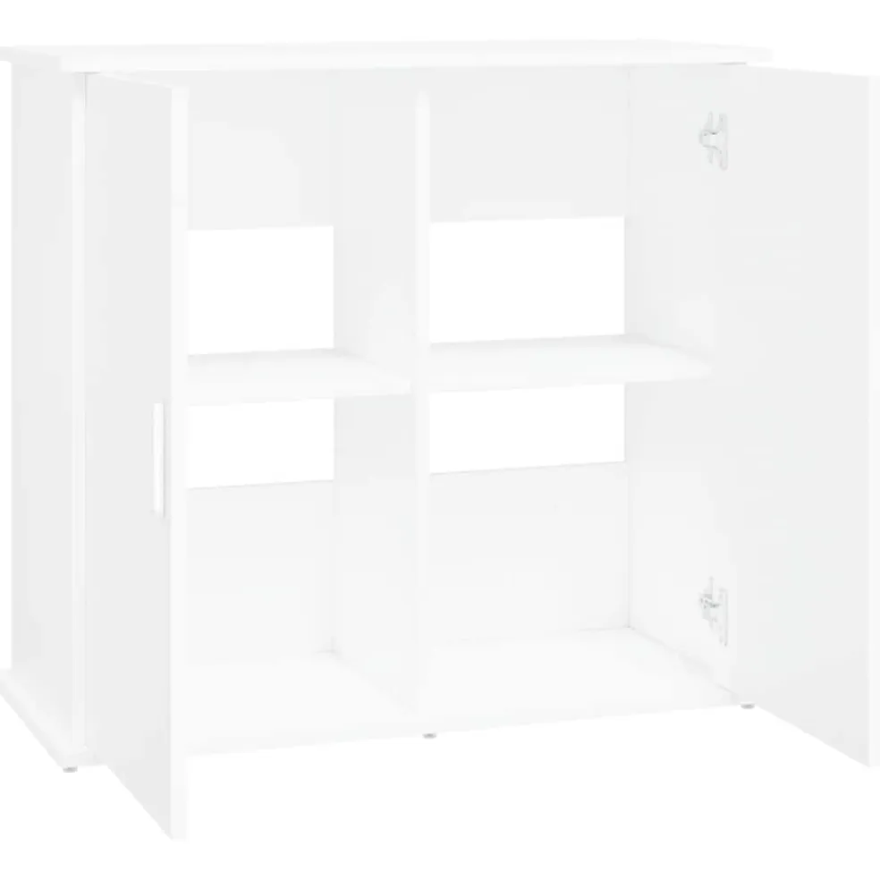 vidaXL Aquariumstandaard 81x36x73 cm bewerkt hout wit