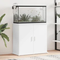 vidaXL Aquariumstandaard 81x36x73 cm bewerkt hout wit
