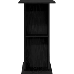 vidaXL Aquariumstandaard 60,5x36x72,5 cm spaanplaat zwart eikenkleurig