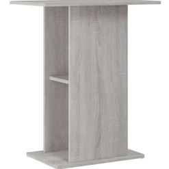 vidaXL Aquariumstandaard 60,5x36x72,5 cm bewerkt hout grijs sonoma