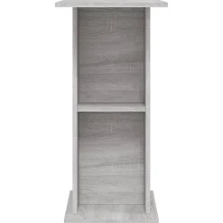 vidaXL Aquariumstandaard 60,5x36x72,5 cm bewerkt hout grijs sonoma