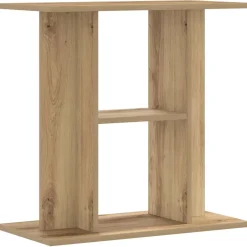 vidaXL Aquariumstandaard 60x30x60cm bewerkt hout artisanaal eikenkleur