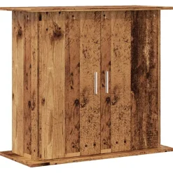 vidaXL Aquariumstandaard 81x36x73 cm bewerkt hout oud houtkleurig