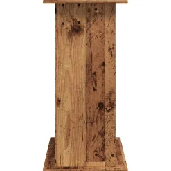 vidaXL Aquariumstandaard 81x36x73 cm bewerkt hout oud houtkleurig