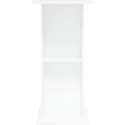 vidaXL Aquariumstandaard 60,5x36x72,5 cm bewerkt hout wit