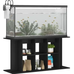 vidaXL Aquariumstandaard 120x40x60 cm bewerkt hout zwart