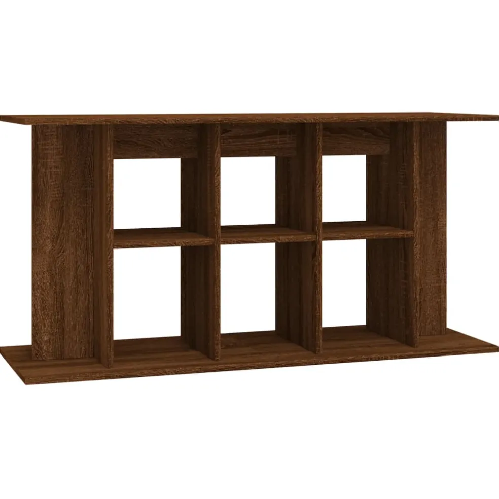 vidaXL Aquariumstandaard 120x40x60 cm bewerkt hout bruin eikenkleur