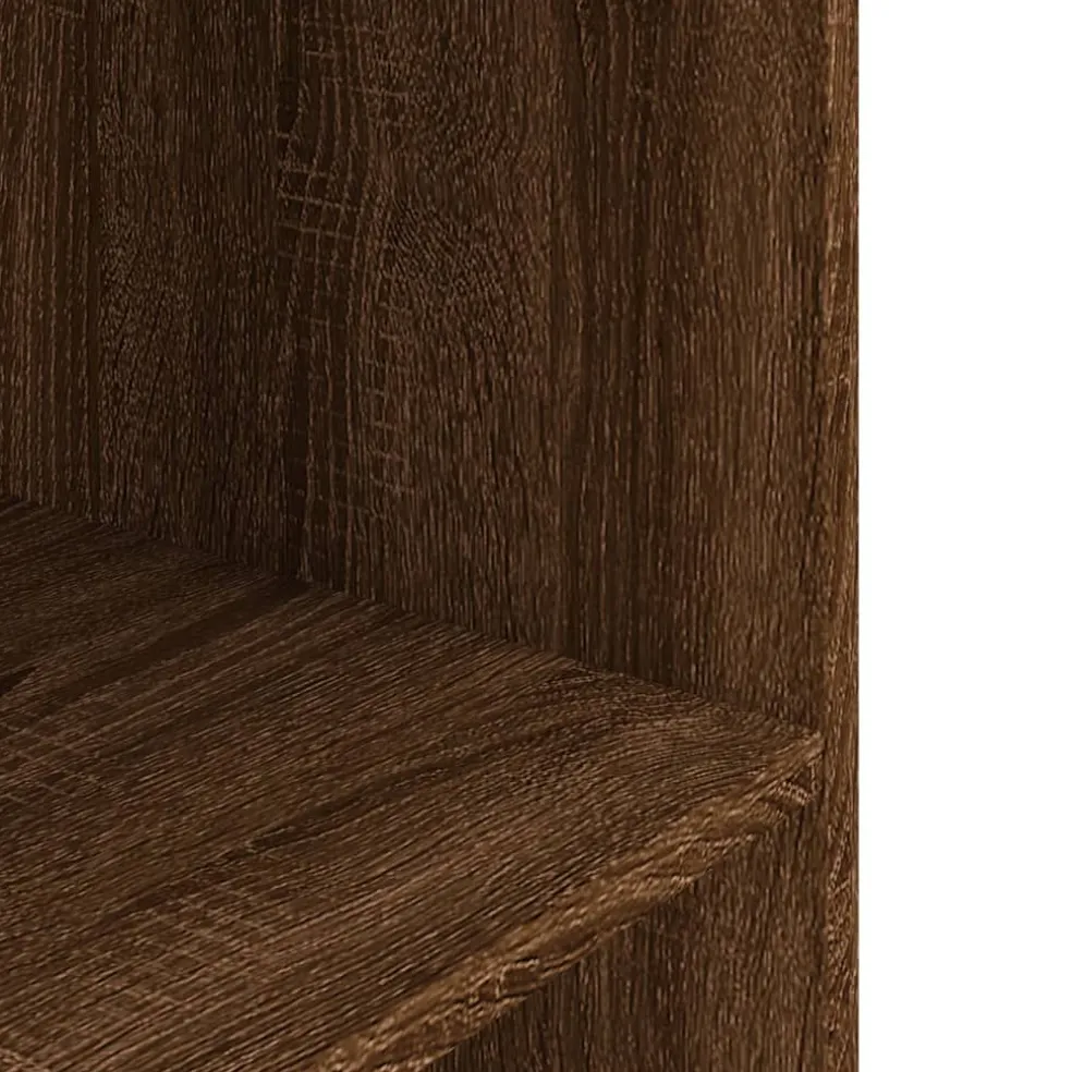 vidaXL Aquariumstandaard 120x40x60 cm bewerkt hout bruin eikenkleur