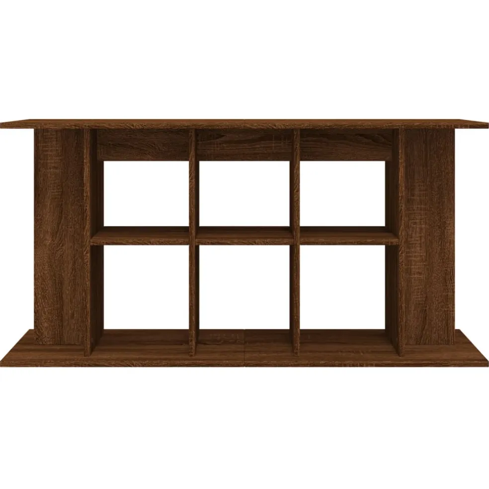 vidaXL Aquariumstandaard 120x40x60 cm bewerkt hout bruin eikenkleur