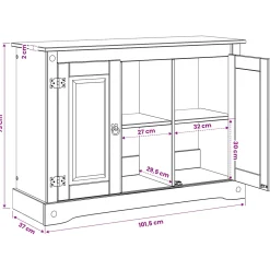 vidaXL Aquarium Stand CORONA Bruin 101,5 x 37 x 73 cm 300 kg