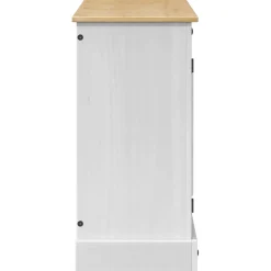 vidaXL Aquarium Stand CORONA Wit en Bruin 81,5 x 37 x 73 cm 250 kg