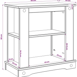 vidaXL Aquarium Stand CORONA Bruin 60 x 30 x 60 cm 150 kg