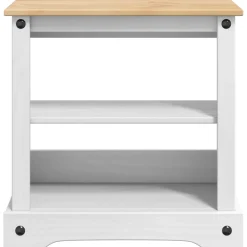 vidaXL Aquarium Stand CORONA Wit en Bruin 60,5 x 30 x 60 cm 150 kg