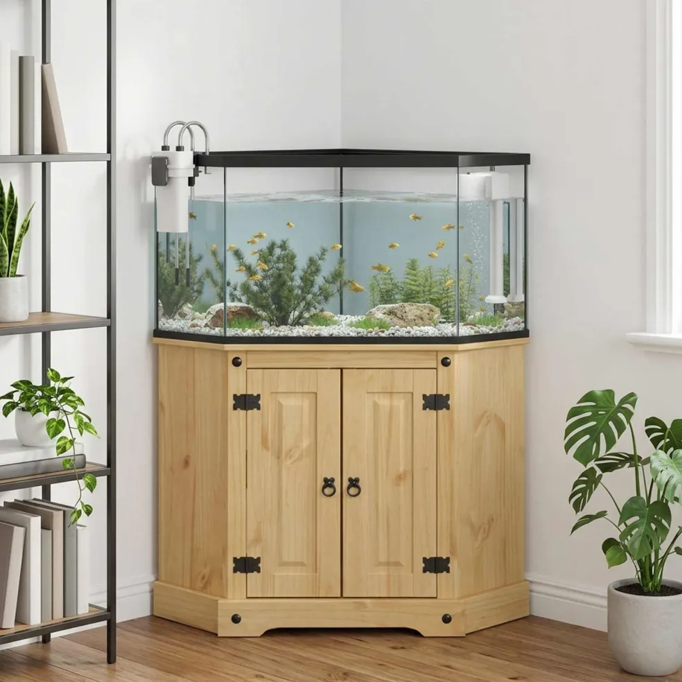 vidaXL Aquarium Stand CORONA Bruin 70 x 70 x 73 cm 300 kg