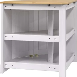vidaXL Aquarium Stand CORONA Wit 70 x 70 x 73 cm 300 kg