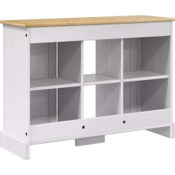 vidaXL Aquarium Stand CORONA Wit en Bruin 101,5 x 37 x 73 cm 300 kg