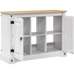vidaXL Aquarium Stand CORONA Wit en Bruin 101,5 x 37 x 73 cm 300 kg