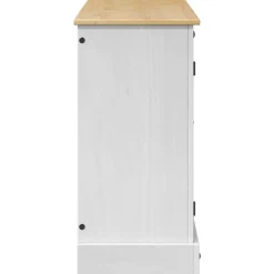 vidaXL Aquarium Stand CORONA Wit en Bruin 101,5 x 37 x 73 cm 300 kg