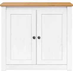 vidaXL Aquarium Stand PANAMA Wit en Bruin 81 x 36 x 73 cm 250 kg