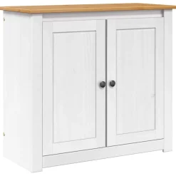 vidaXL Aquarium Stand PANAMA Wit en Bruin 81 x 36 x 73 cm 250 kg