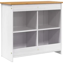 vidaXL Aquarium Stand PANAMA Wit en Bruin 81 x 36 x 73 cm 250 kg