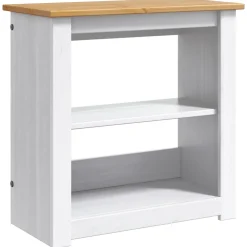 vidaXL Aquarium Stand PANAMA Wit en Bruin 60 x 30 x 60 cm 150 kg