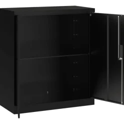 vidaXL Archiefkast 79x40x90 cm staal zwart