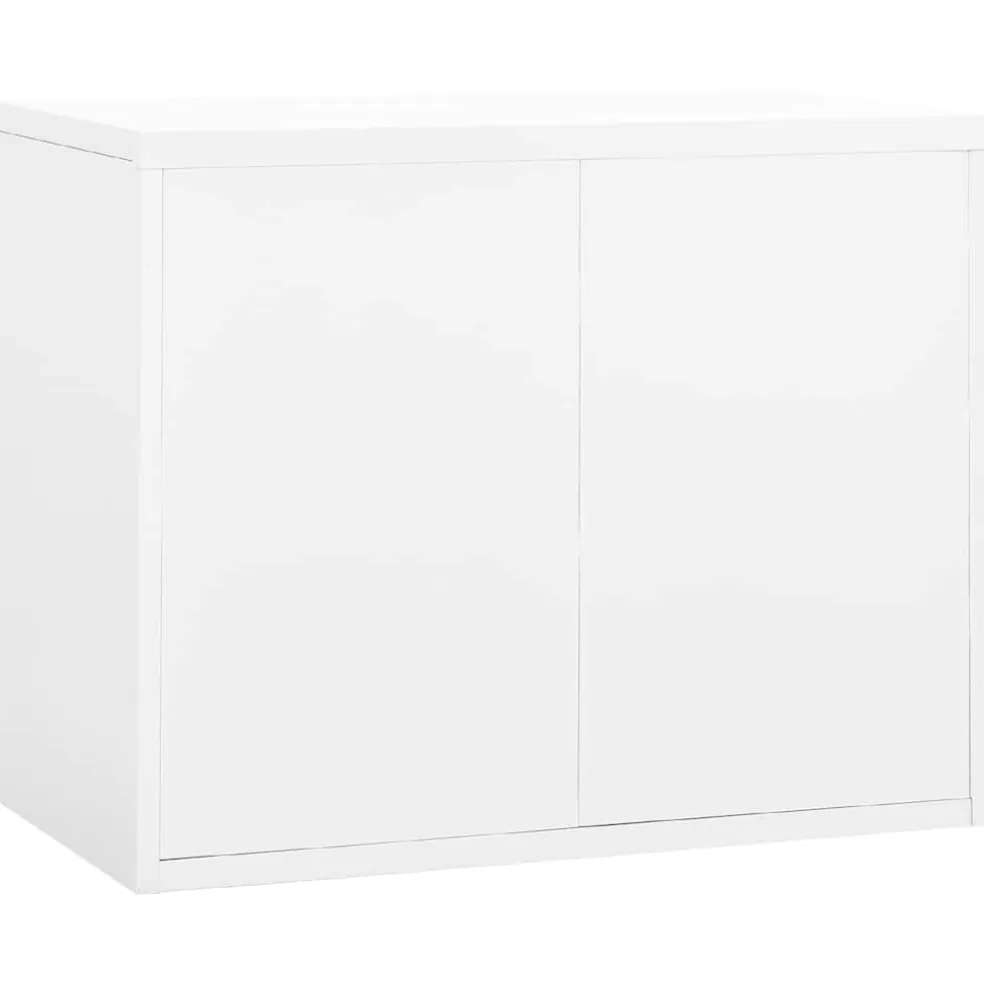 vidaXL Archiefkast 90x46x72,5 cm staal wit