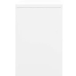 vidaXL Archiefkast 90x46x72,5 cm staal wit