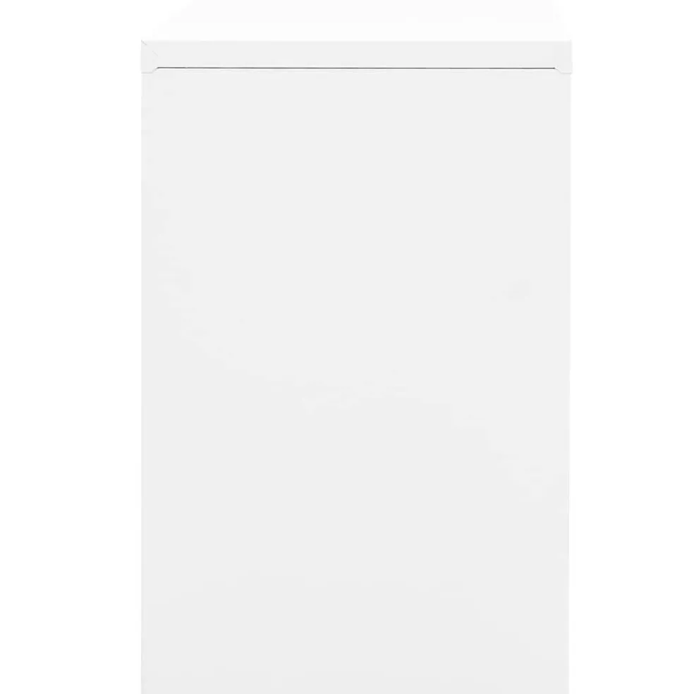 vidaXL Archiefkast 90x46x72,5 cm staal wit