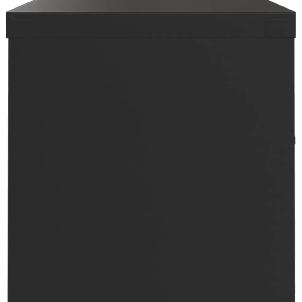 vidaXL Archiefkast 90x40x40 cm staal zwart