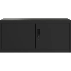 vidaXL Archiefkast 90x40x40 cm staal zwart