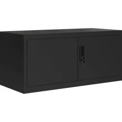 vidaXL Archiefkast 90x40x40 cm staal zwart