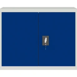 vidaXL Archiefkast 90x40x70 cm staal lichtgrijs en blauw