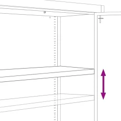 vidaXL Archiefkast 105x40x180 cm staal zwart