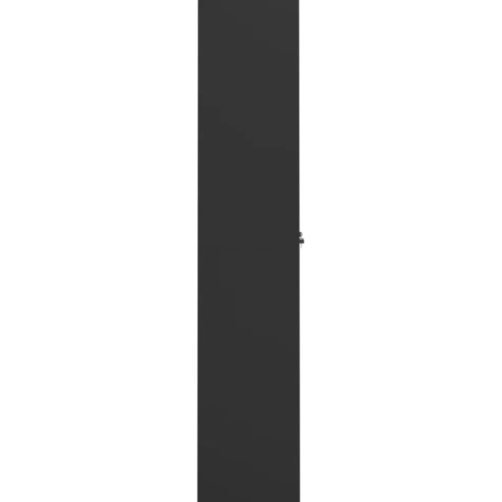 vidaXL Archiefkast 105x40x180 cm staal zwart