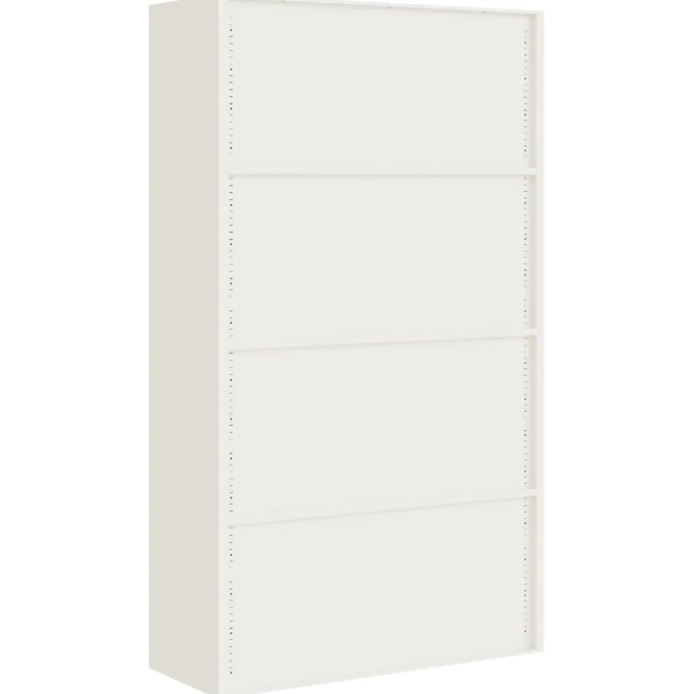 vidaXL Archiefkast 105x40x180 cm staal wit