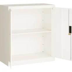 vidaXL Archiefkast 79x40x90 cm staal wit