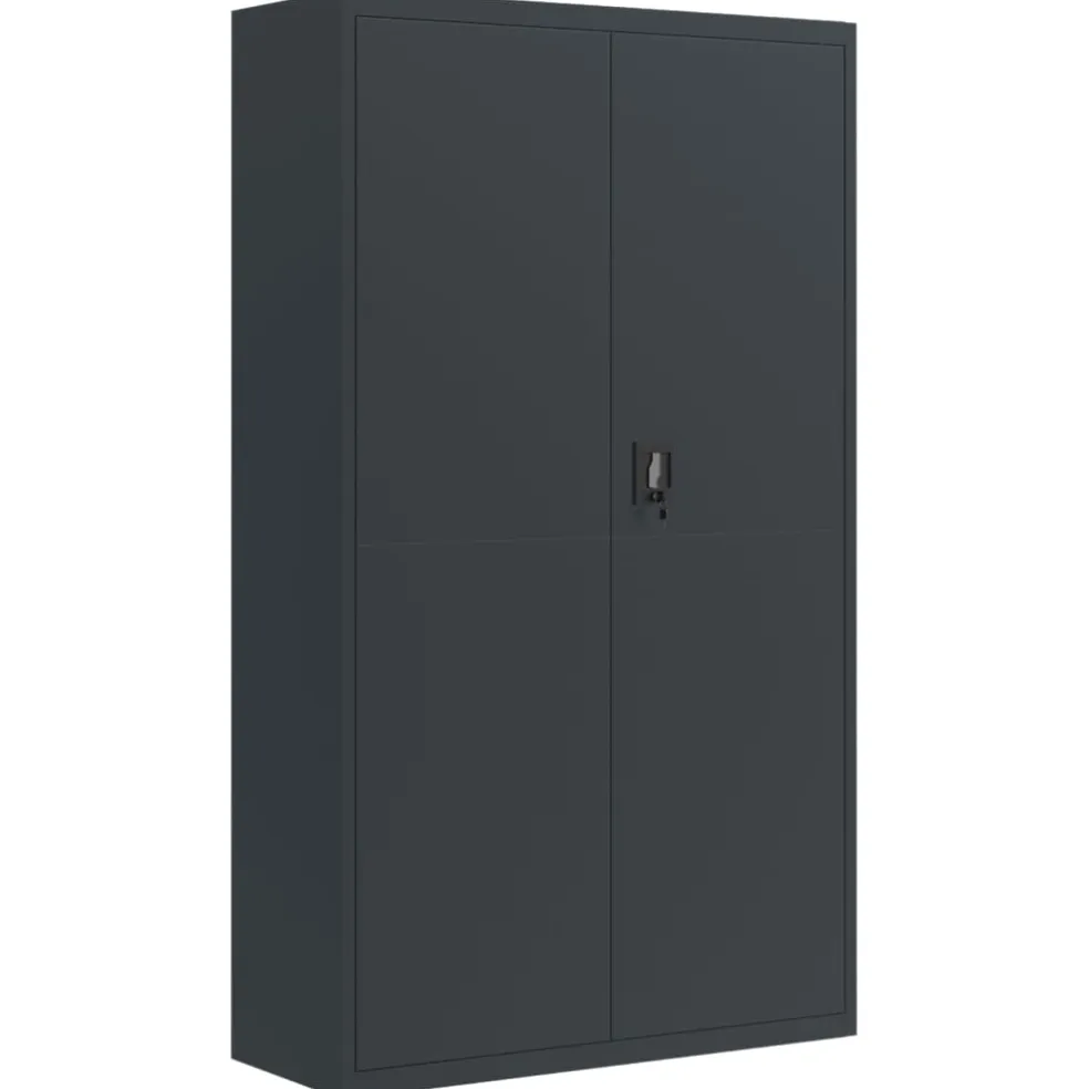 vidaXL Archiefkast 105x40x180 cm staal antracietkleurig