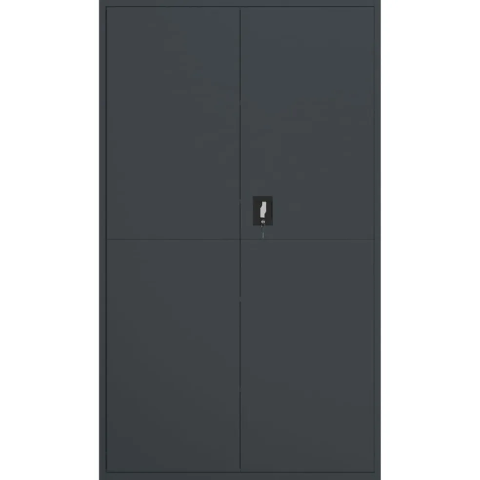 vidaXL Archiefkast 105x40x180 cm staal antracietkleurig
