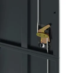 vidaXL Archiefkast 105x40x180 cm staal antracietkleurig