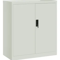 vidaXL Archiefkast 79x40x90 cm staal lichtgrijs