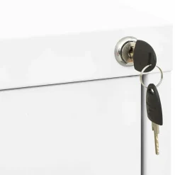 vidaXL Archiefkast 46x62x72,5 cm staal wit