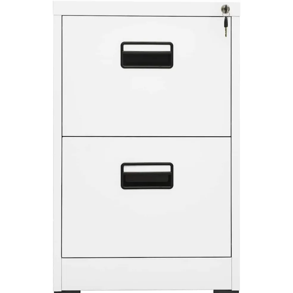 vidaXL Archiefkast 46x62x72,5 cm staal wit
