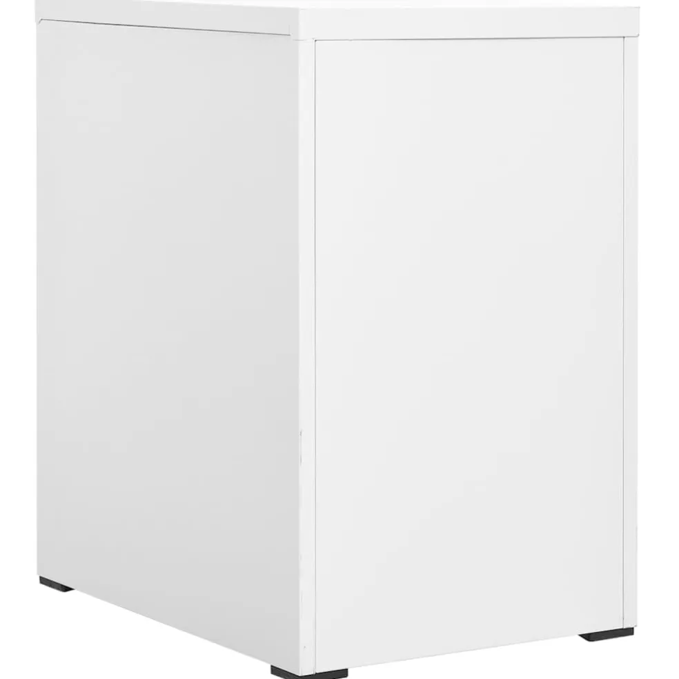 vidaXL Archiefkast 46x62x72,5 cm staal wit